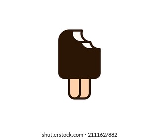 Icecream flat icon. Single high quality outline symbol for web design or mobile app.  Holidays thin line signs for design logo, visit card, etc. Outline pictogram EPS10