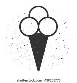 Icecream flat icon vector illustration