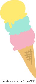 icecream flat illustration vector icon
