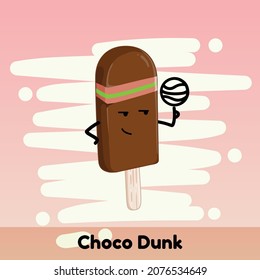 Ice-cream Friends Vector Art Illustration