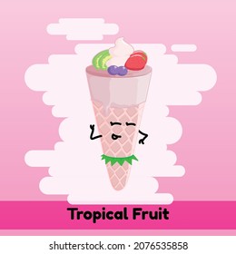 Ice-cream Friends Vector Art Illustration 