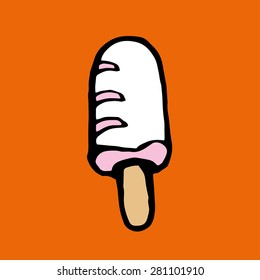 Icecream hand drawn vector illustration