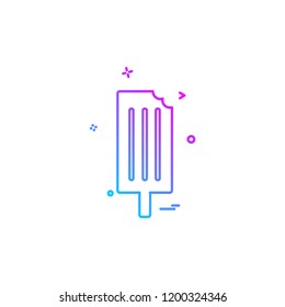 Icecream icon design vector