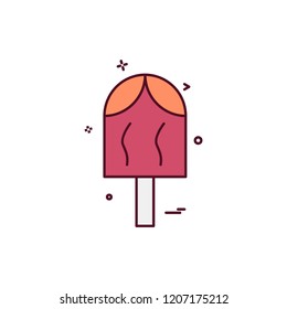 Icecream icon design vector