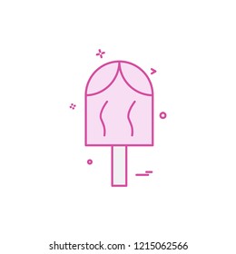 Icecream icon design vector