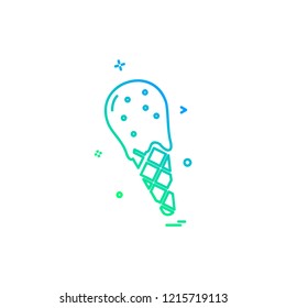 Icecream icon design vector