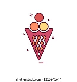 Icecream icon design vector