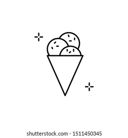 Ice-cream icon. Element of Spain thin line icon