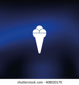 Icecream icon. Flat illustration.