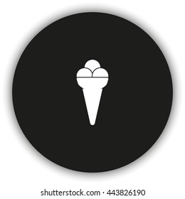 Icecream icon. Flat illustration.