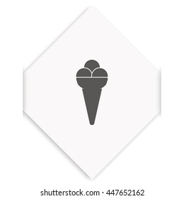 Icecream icon. Flat illustration.