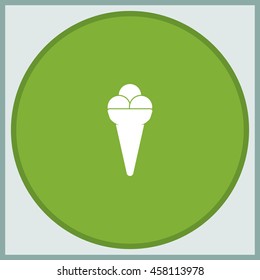 Icecream icon. Flat illustration.