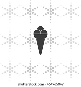 Icecream icon. Flat illustration.