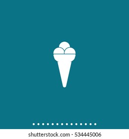 Icecream icon. Flat illustration.