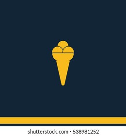 Icecream icon. Flat illustration.