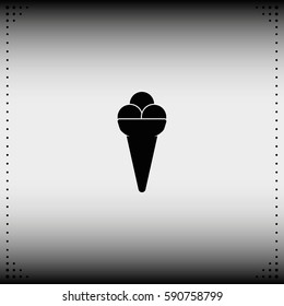 Icecream icon. Flat illustration.