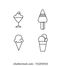 Ice-cream Icon Line