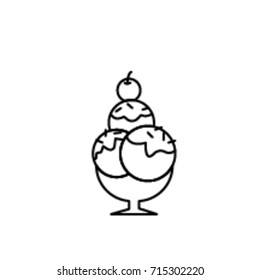 Ice-cream Icon Line