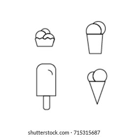 Ice-cream Icon Line