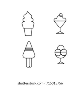 Ice-cream Icon Line
