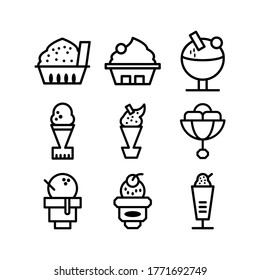 icecream icon or logo isolated sign symbol vector illustration - Collection of high quality black style vector icons
