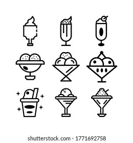 icecream icon or logo isolated sign symbol vector illustration - Collection of high quality black style vector icons
