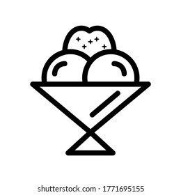 icecream icon or logo isolated sign symbol vector illustration - high quality black style vector icons

