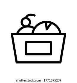 icecream icon or logo isolated sign symbol vector illustration - high quality black style vector icons
