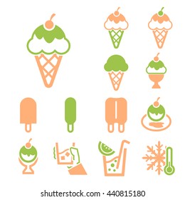 icecream icon set