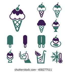 icecream icon set