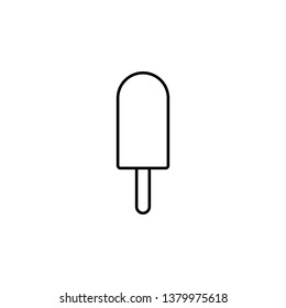 ice-cream icon. Simple thin line, outline vector of summer icons for UI and UX, website or mobile application