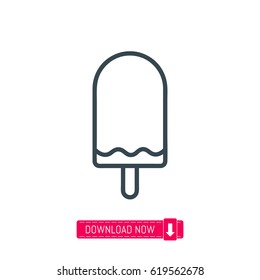 Icecream icon, vector