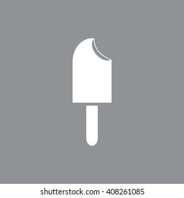 Ice-cream icon vector illustration. Gray background