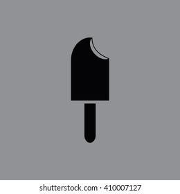 Ice-cream icon vector illustration. Gray background