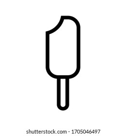 Ice-cream icon vector on white background