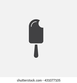 icecream icon vector, popsikl solid logo illustration, pictogram isolated on white