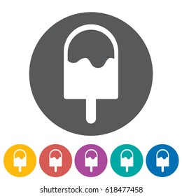 Ice-cream icons.Vector illustration
