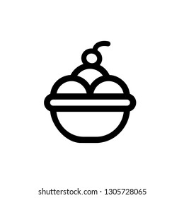 Ice-cream icon,vector illustration. Flat design style. vector ice-cream icon illustration isolated on White background, ice-cream icon Eps10. ice-cream icons graphic design vector symbols.