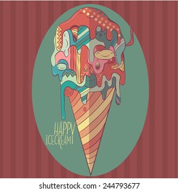 Ice-cream illustration