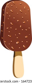 Icecream isolated on white background. illustration vector