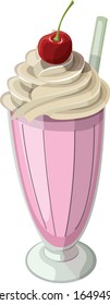 Icecream isolated on white background. illustration vector