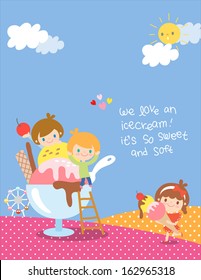 Icecream Kids illustration