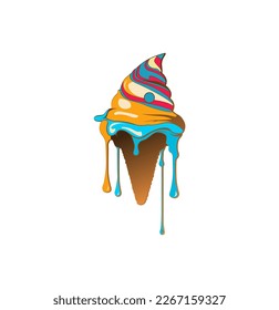 diseño de logotipo de icecream vectorial art