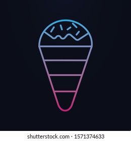 Ice-cream nolan icon. Simple thin line, outline vector of party icons for ui and ux, website or mobile application