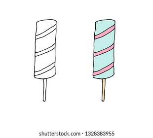 Ice-cream on a stick