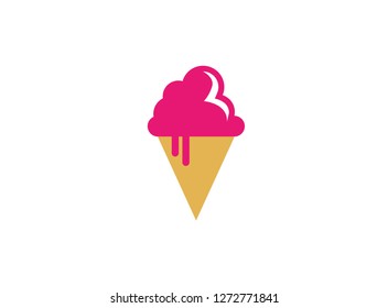 Icecream Pastry Logo