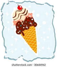 icecream Print design artwork