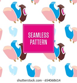 Icecream Seamless Summer Pattern