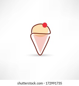 Ice-cream simple icon