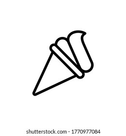 Ice-cream, summer icon. Simple line, outline vector elements of vacation icons for ui and ux, website or mobile application